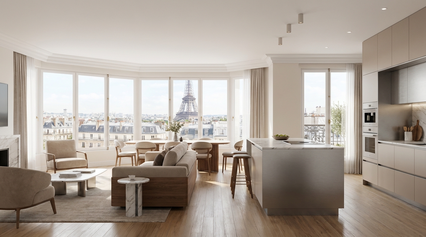 Appartement traversant