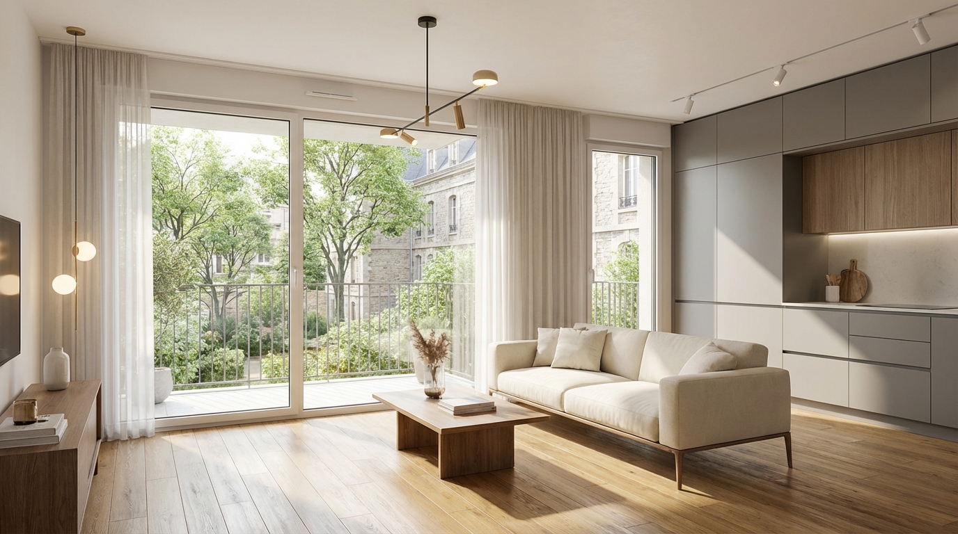 Appartement traversant